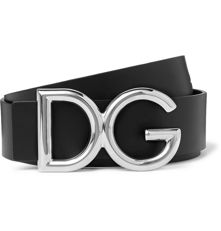 Photo: Dolce & Gabbana - 3.5cm Leather Belt - Black