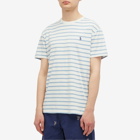 Polo Ralph Lauren Men's Stripe T-Shirt in Nevis/Vessel Blue