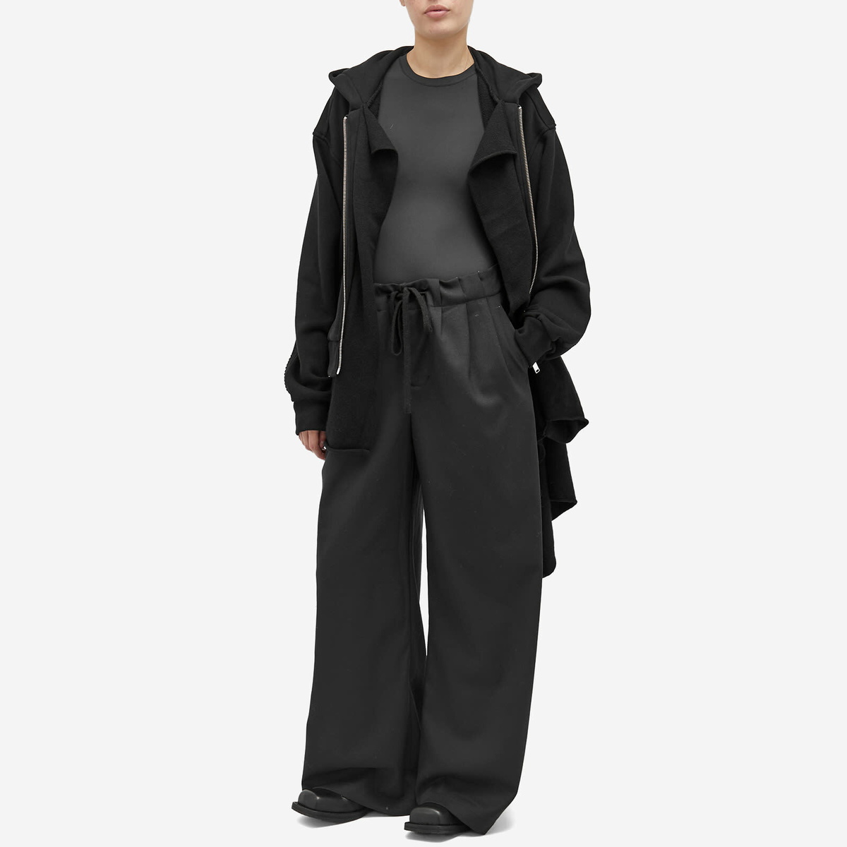 Undercover Women's Multi Layer Hood in Black Undercover Undercover Women's Multi Layer Hood in Black Undercover
