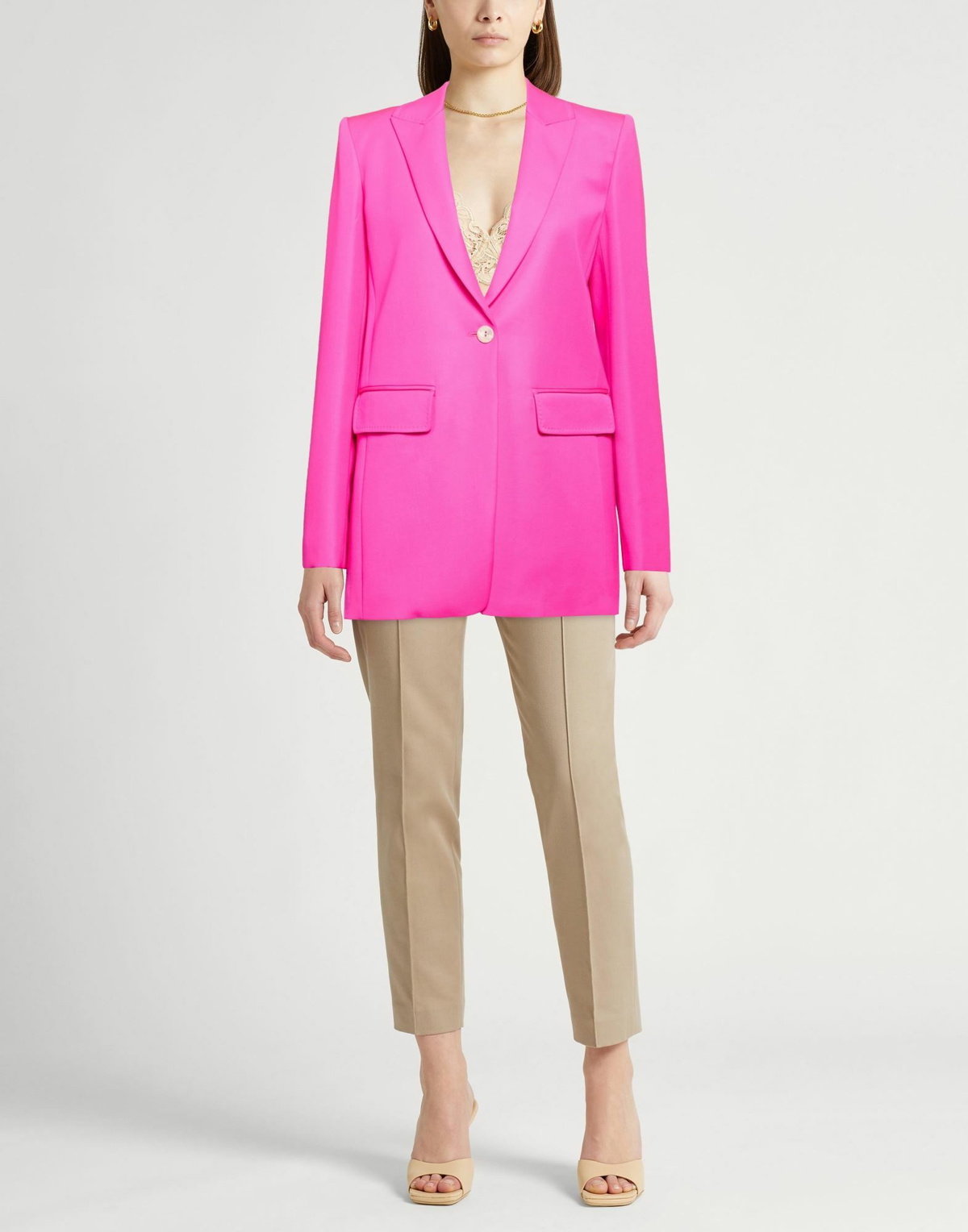 Agnona Womens Blazer Fuchsia
