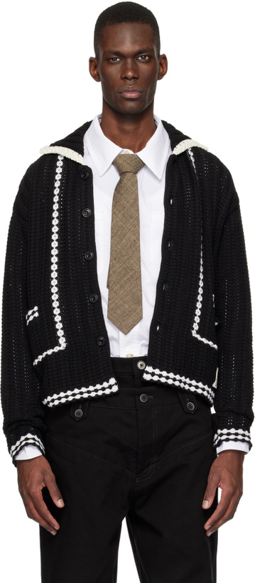 Photo: Andersson Bell Black New Fantasia Collar Cardigan