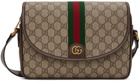 Gucci Beige Ophidia Messenger Bag