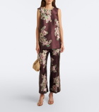 Alémais Josie floral cropped straight pants