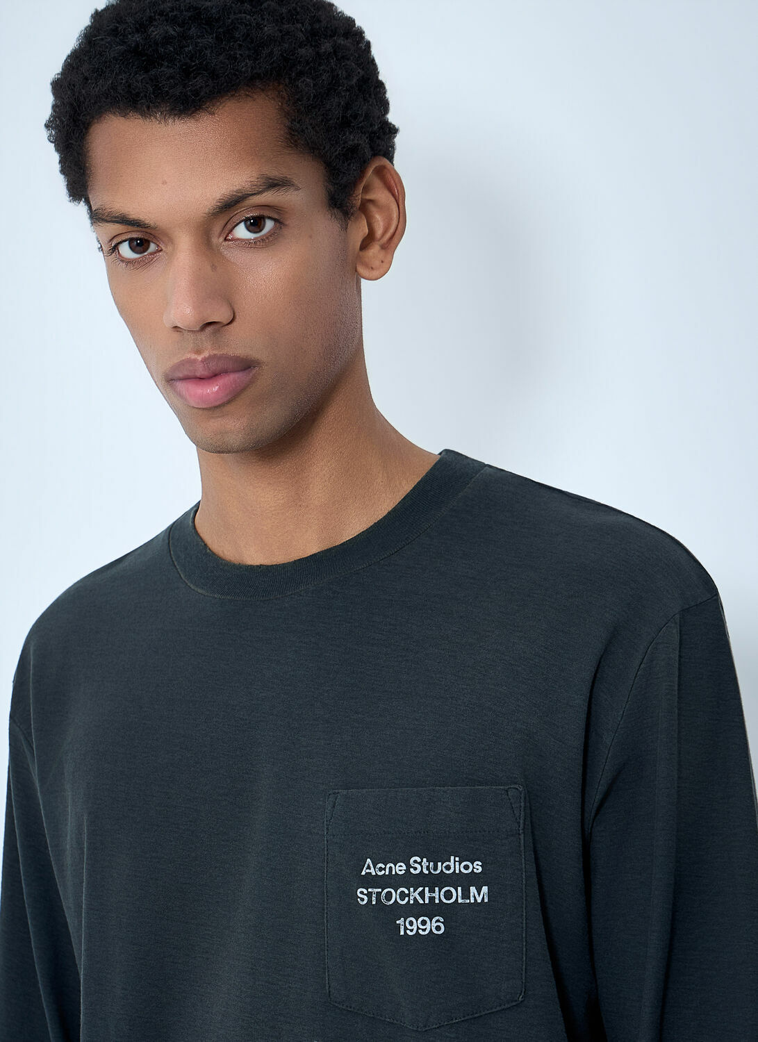 Acne Studios Long Sleeve Cotton Jersey T-Shirt Acne Studios