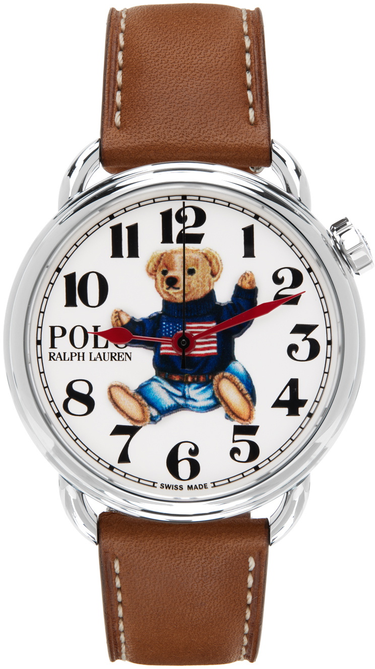 Polo Ralph Lauren Brown Sitting Polo Bear Watch Polo Ralph Lauren