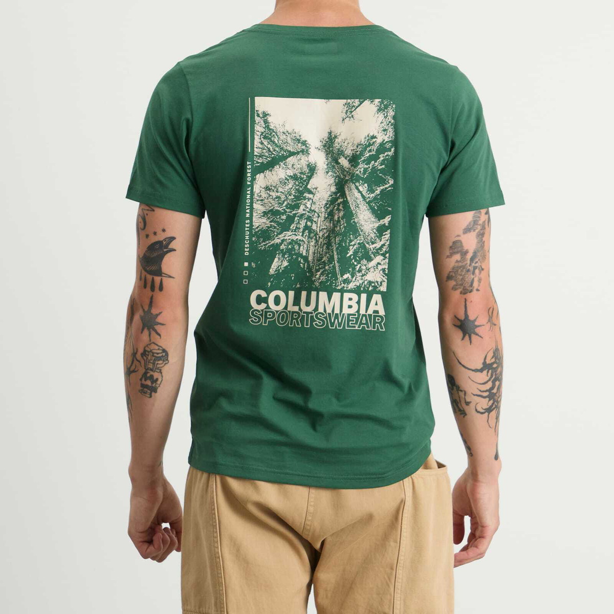 Columbia Men's Rapid Ridge™ Back Graphic T-Shirt II in Rain Forest