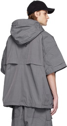 Juun.J Gray Stowaway Hood Jacket