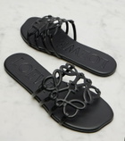 Loewe Paula's Ibiza Petal Anagram leather slides