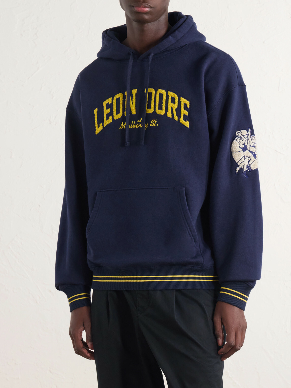Aimé Leon Dore - Logo-Appliqué Cotton-Jersey Hoodie - Blue