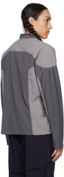 _J.L - A.L_ Gray Paneled Long Sleeve T-Shirt