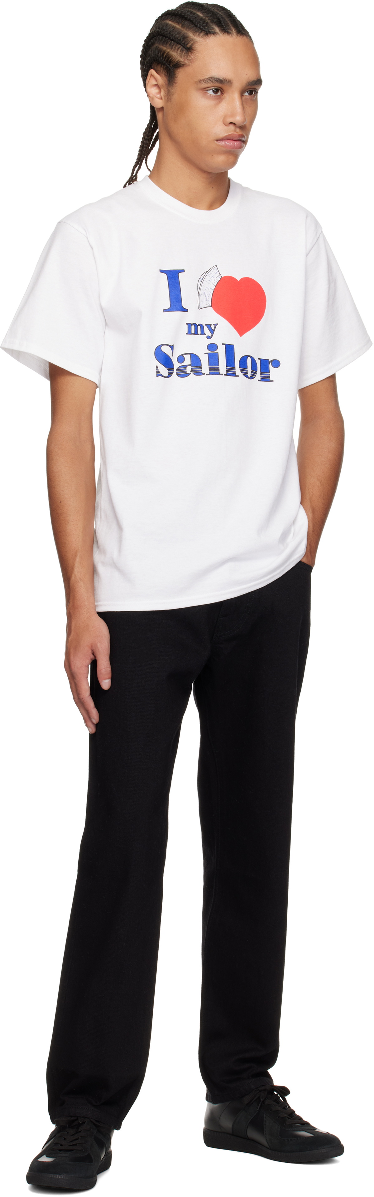 【Noah NYC】ホワイト 'I Love My Sailor' Tシャツ Noah I Love My Sailor Graphic T-Shirt in White for Men | Lyst
