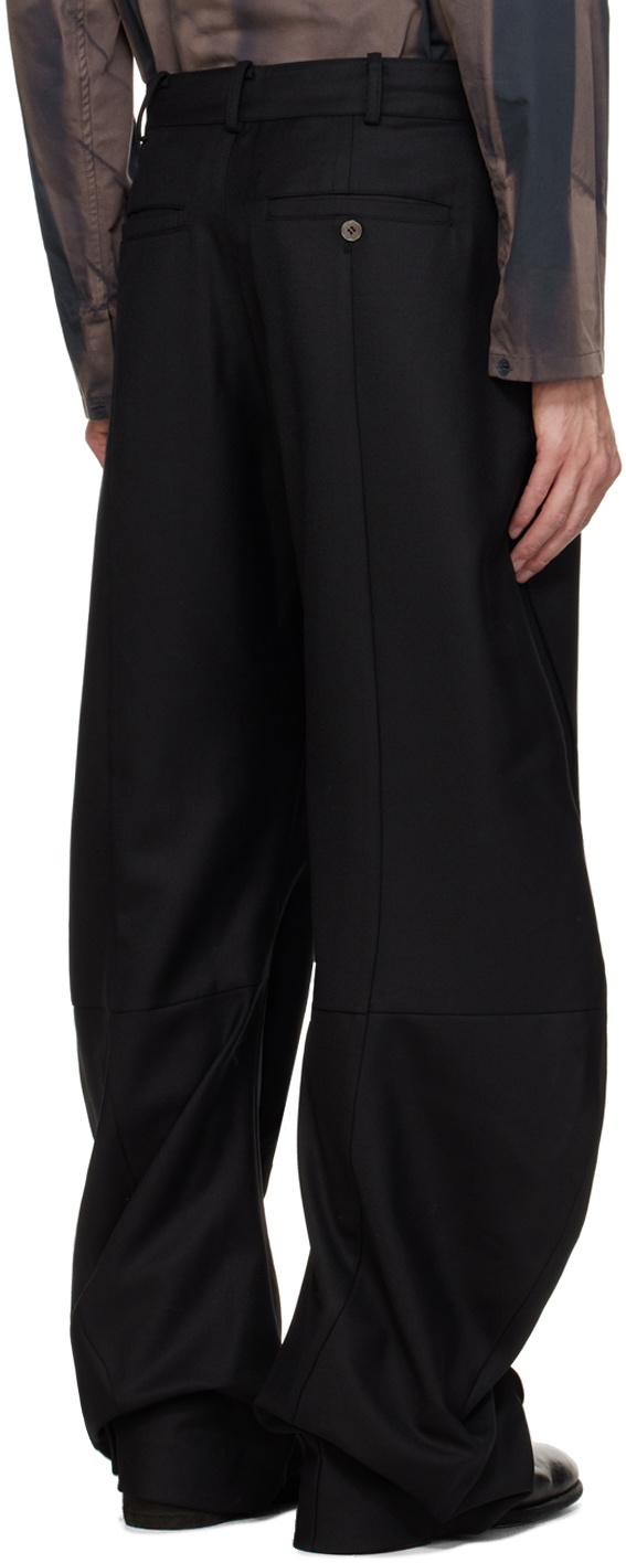 JiyongKim Black Twisted Trousers