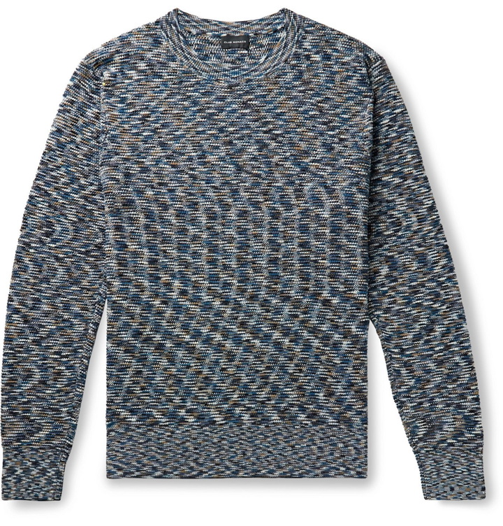 Photo: Club Monaco - Space-Dyed Cotton Sweater - Blue