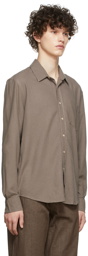 Our Legacy Taupe Silk Shirt