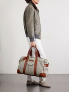 Brunello Cucinelli - Leather-Trimmed Flannel Weekend Bag