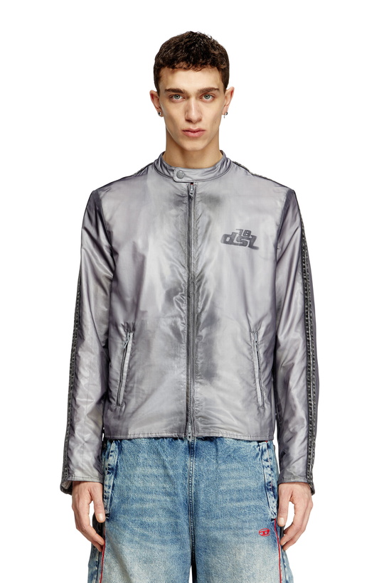 Photo: Diesel Biker jacket with transparent effect - Jackets Mens in To Be Defined