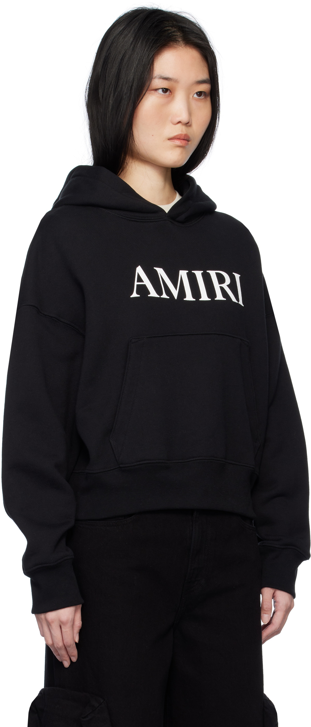 AMIRI Black 'AMIRI' Core Logo Hoodie Amiri