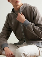 Mr P. - Suede Hoodie - Brown