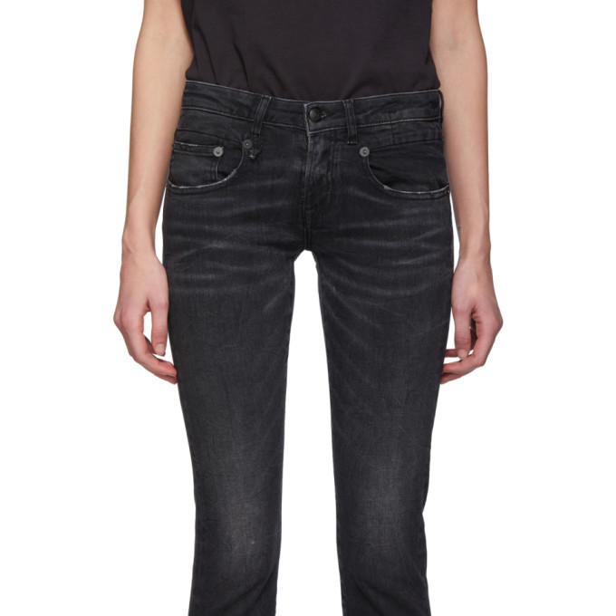 R13 Black Skinny Boy Jeans