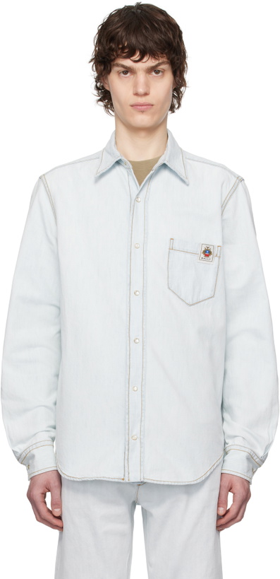 Photo: Bally Blue Faded Denim Shirt