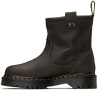 Dr. Martens Gray Anistone Lo Leather Chelsea Boots
