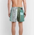 AMIRI - Mid-Length Bandana-Print Swim Shorts - Green