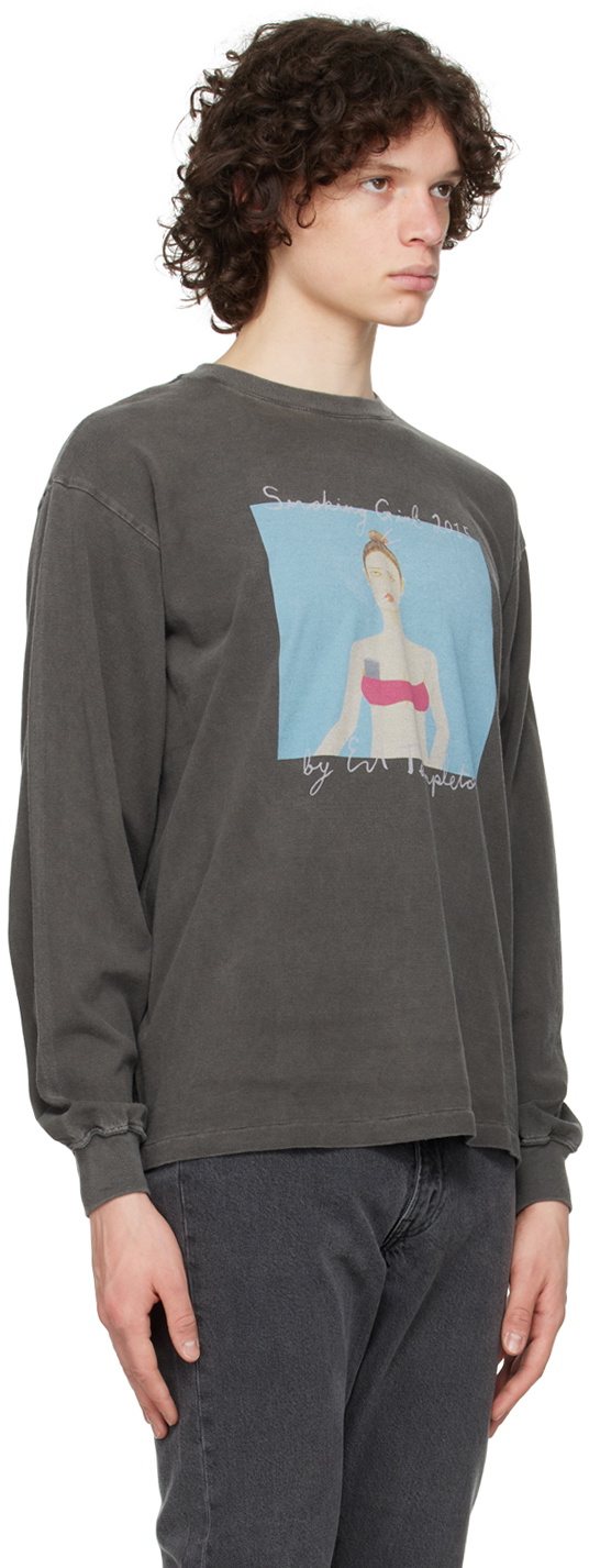 Kuro Black Ed Templeton Edition Smoking Girl T-Shirt