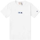 END. x Champion Reverse Weave T-Shirt in White