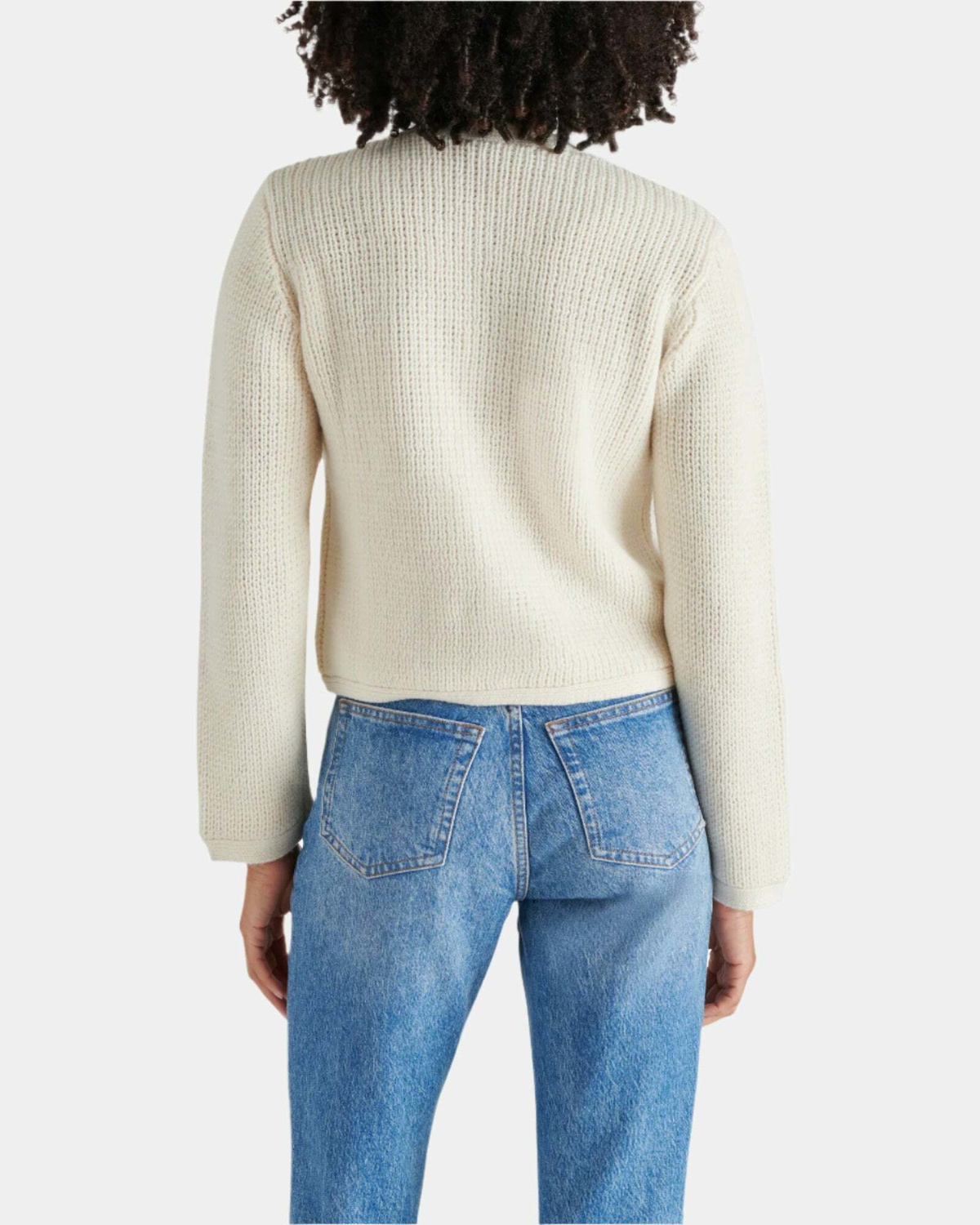 Steve Madden Fantino Sweater Jacket in White