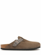 BIRKENSTOCK Boston Suede & Oiled Leather Mules