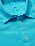 120% - Linen Shirt - Blue