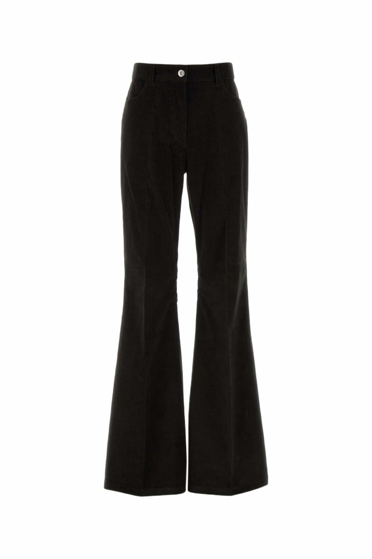 Ferragamo Frayed Cotton Trousers Salvatore Ferragamo