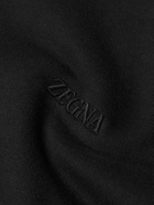 Zegna - Logo-Embroidered Cotton-Blend Jersey Sweatshirt - Black