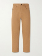 Beams Plus - Straight-Leg Piqué Cotton Trousers - Brown