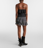 Marant Etoile Jocadia polka-dot ruffled cotton shorts