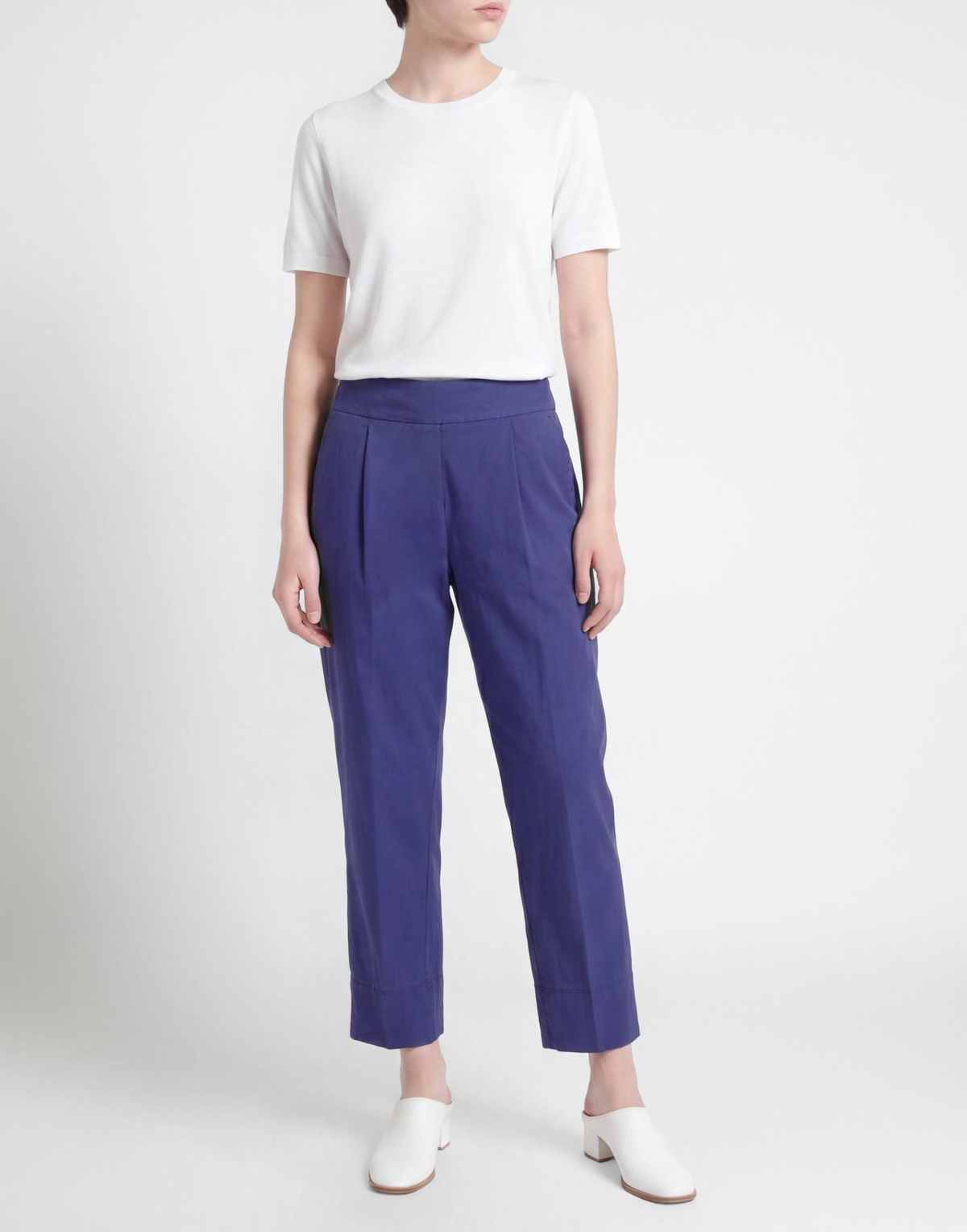 Alessia Santi Womens Pants in Purple