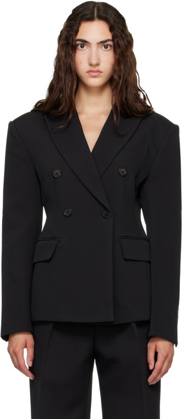 Photo: The Frankie Shop Black Doyer Cinched Blazer