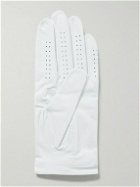 G/FORE - Logo-Appliquéd Leather Golf Glove - White