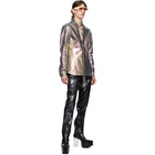 Rick Owens Silver Iridescent Larry Shirt