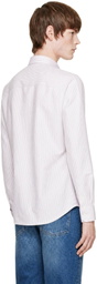 A.P.C. Tan & White Greg Shirt