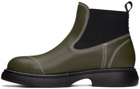 GANNI Khaki Everyday Chelsea Boots