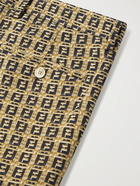 FENDI - Logo-Print Woven Trousers - Neutrals