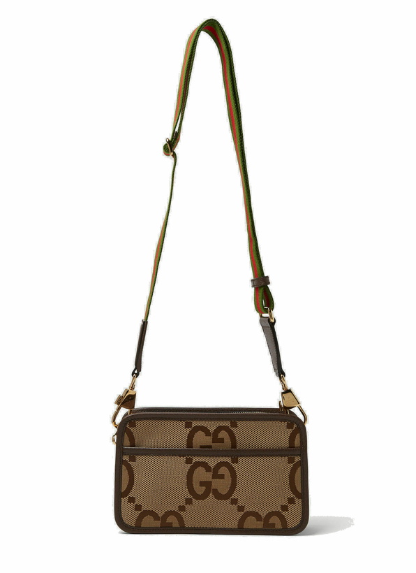 Photo: Jumbo GG Crossbody Bag in Camel