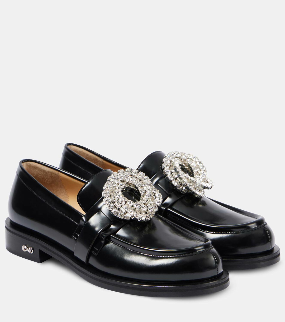ローファー・オックスフォード MACH & MACH 'Galaxy Black' loafers Mach & Mach Galaxy embellished leather loafers MACH & MACH