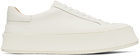 Jil Sander Off-White Leather Sneakers