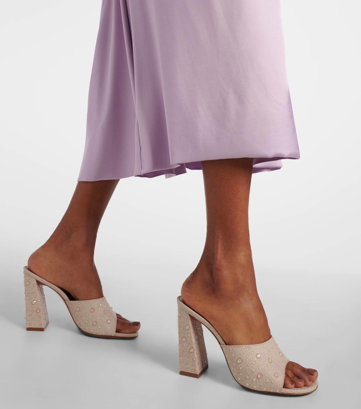 Amina Muaddi Brigitte Slipper 95 mules Amina Muaddi