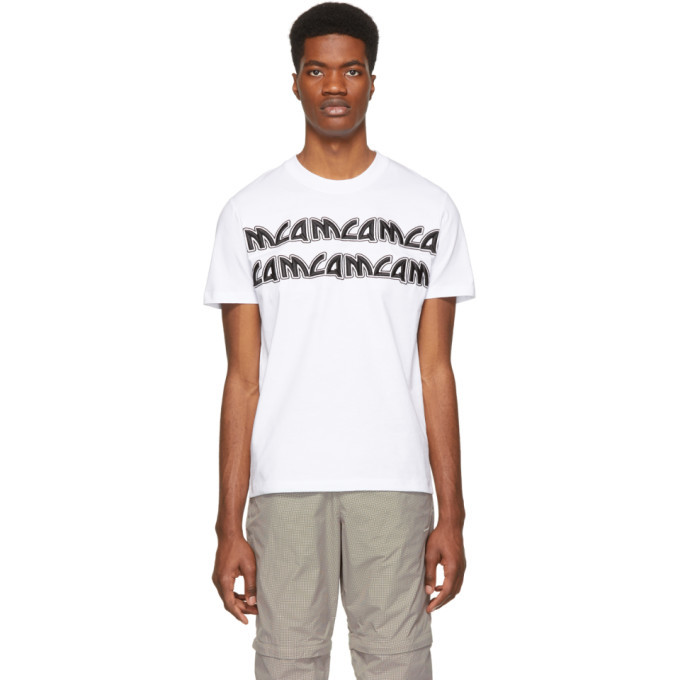 Photo: McQ Alexander McQueen White Metal Repeat Logo T-Shirt