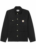 Carhartt WIP - Michigan Corduroy-Trimmed Organic Cotton-Canvas Chore Jacket - Black