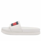 Tommy Jeans Women's Elevated Flatform Slider in Ecru