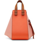 Loewe Orange and Pink Small Hammock Bag
